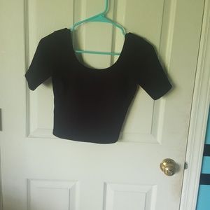 Quarter/Half Sleeve Crop Top